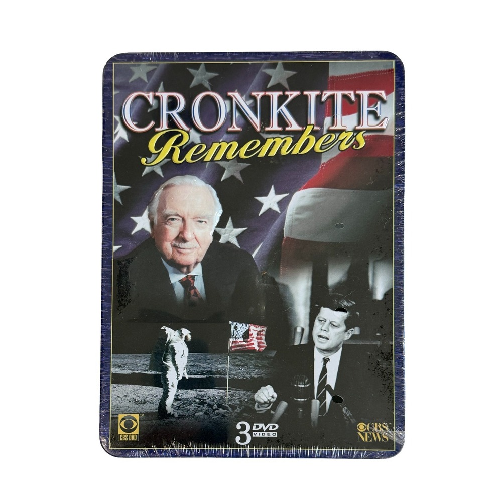 Cronkite Rembers 3 DVD Collectors Tin Set New Hosted by Walter Cronkite